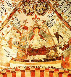 Икона святого Кнута в церкви Sankt Bengt в городе Ringsved, Дания